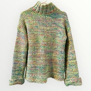 ASOS Multicolor Neon Space Dye Oversized Sweater